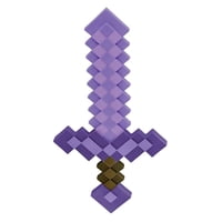 Accesorio De Disfraz Minecraft De Plástico En Forma De Espada Morado