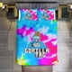 thumbnail image 2 of Pink Tie Dye Gorilla Tag Comforter Set Soft 3 Pcs Twin Bedding Sets Thicken for All Season, 2 of 5