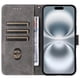 thumbnail image 4 of Funda Billetera para iPhone 16 con Soporte - Cartera de Cuero con Ranuras Negro, 4 of 5
