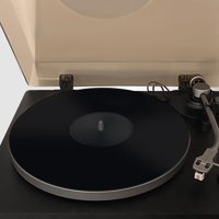 Tapete Giratorio Axiom Home, Acrílico Negro, Para Disco De Vinilo De 12 Pulgadas