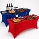 thumbnail image 1 of Pack 2 Fundas Mantel De Tela Spandex EOLAND Azul Rojo Para Mesa Rectangular 183x75x75 Cm Banquetería Fiestas Patrias Agregar a favoritos, 1 of 5