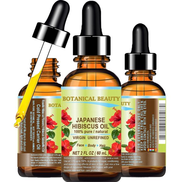 Aceite De Hibisco Oil 60 Ml 100% Puro Y Natural
