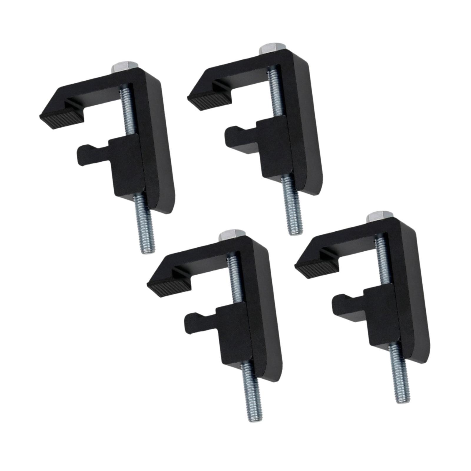 Magideal - Abrazadera De Montaje Para De Riel De 4 Piezas, Multifunción, Instalación Conveniente, Rendimiento Estable, Tapa De Camión Para Automoción