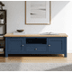 thumbnail image 1 of Rack TV "Mozart" Mueble de Televisión de Madera con Cajón - Azúl Marino - 150x40x65 cm, 1 of 3