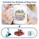 thumbnail image 5 of Juego de 24 tazas de sublimación Dmsky 330 ml con cinta y papel, 5 of 6