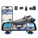 thumbnail image 1 of Cámara de tablero con espejo Gloryes 12" 4K 4 canales WiFi GPS 64 GB SD, 1 of 9