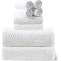 Juego De Toallas Smuge, 8 Piezas: 2 Toallas De Baño Extra Grandes Y 2 Toallas De Mano