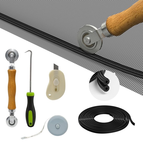 Kit de Reparación de Mallas NPYXBR 122 cm x 30 cm 6‑en‑1 DIY
