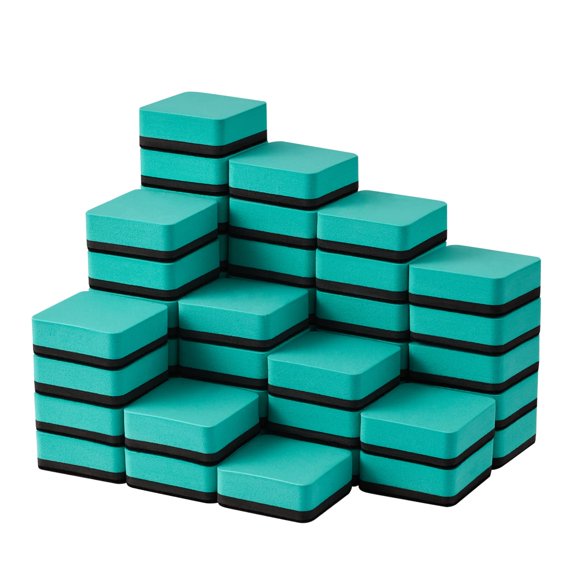 Pack de 48 borradores magnéticos favide 5x5 cm verde