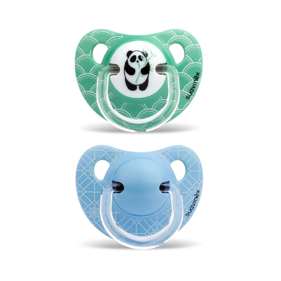 Chupete Anatomico Silicona 6 8m 2 Uni Panda Bambu Verde