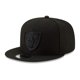 thumbnail image 1 of Gorra New Era NFL 9FIFTY Negra sobre Negro Snapback Las Vegas, 1 of 4