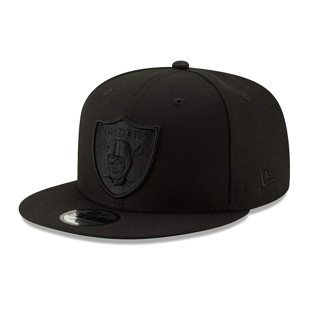 Gorra New Era Nfl 9fifty Negra Sobre Negro Snapback Las Vegas
