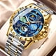 thumbnail image 1 of Explojoy Reloj de Pulsera de Negocios para Hombre de Acero Inoxidable con Esfera de Cielo Estrellado, Movimiento de Cuarzo, Calendario Luminoso, 30 M, Resistente Al Agua, 1 of 10