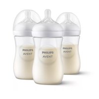 Mamadera Avent Natural Response 1M+ 260Ml Traslúcido Libre Bpa 3Un