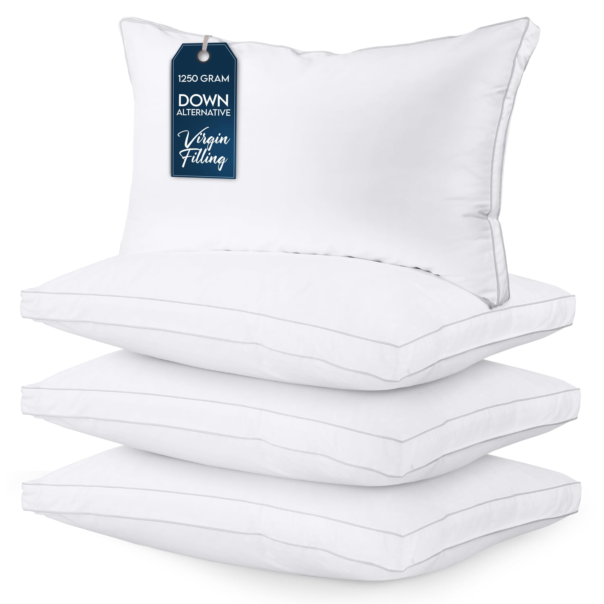 Utopia Bedding - Juego De Ropa De Cama Pillow Utopia, Tamaño King, 4 Unidades, Con Refuerzos Refrescantes