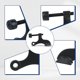 thumbnail image 3 of Tope ajustable para puerta con pasador de bisagra, negro mate, 3 of 3