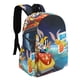 thumbnail image 2 of Constructores de Bugs Bunny-theme Backpack, Campus style schoolbag Bookbag with Adjustable Shoulder Straps And Large Zip Compartment, Unisex Travel Bags.42x30x15cm, 2 of 6