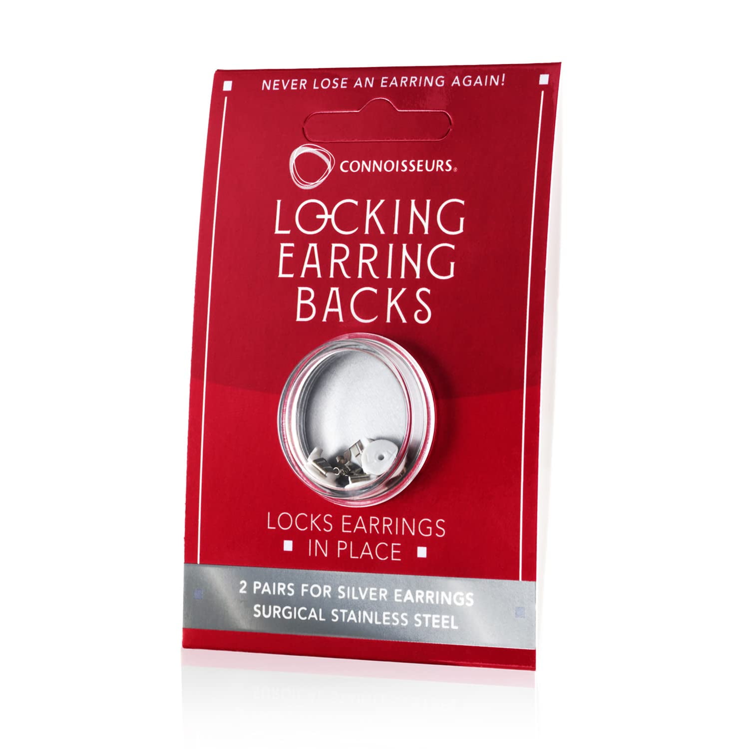 2 Pares De Pendientes De Plata Con Cierre Para Connoisseurs