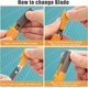thumbnail image 5 of Cuchillo utilitario Mulwark, juego de 16 piezas, cuchillas retráctiles, 5 of 7