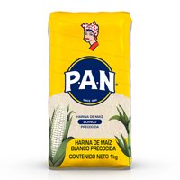 Harina De Maíz Blanca Bolsa 1 Kg Pan
