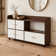 thumbnail image 2 of Estanteria Madera Moderna Con Puertas Blancas 110x24x60cm, 2 of 6