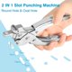 thumbnail image 2 of Perforadora de tarjetas CAETOUNG 2 en 1 metal 5 mm/13 x 3 mm plateada, 2 of 7