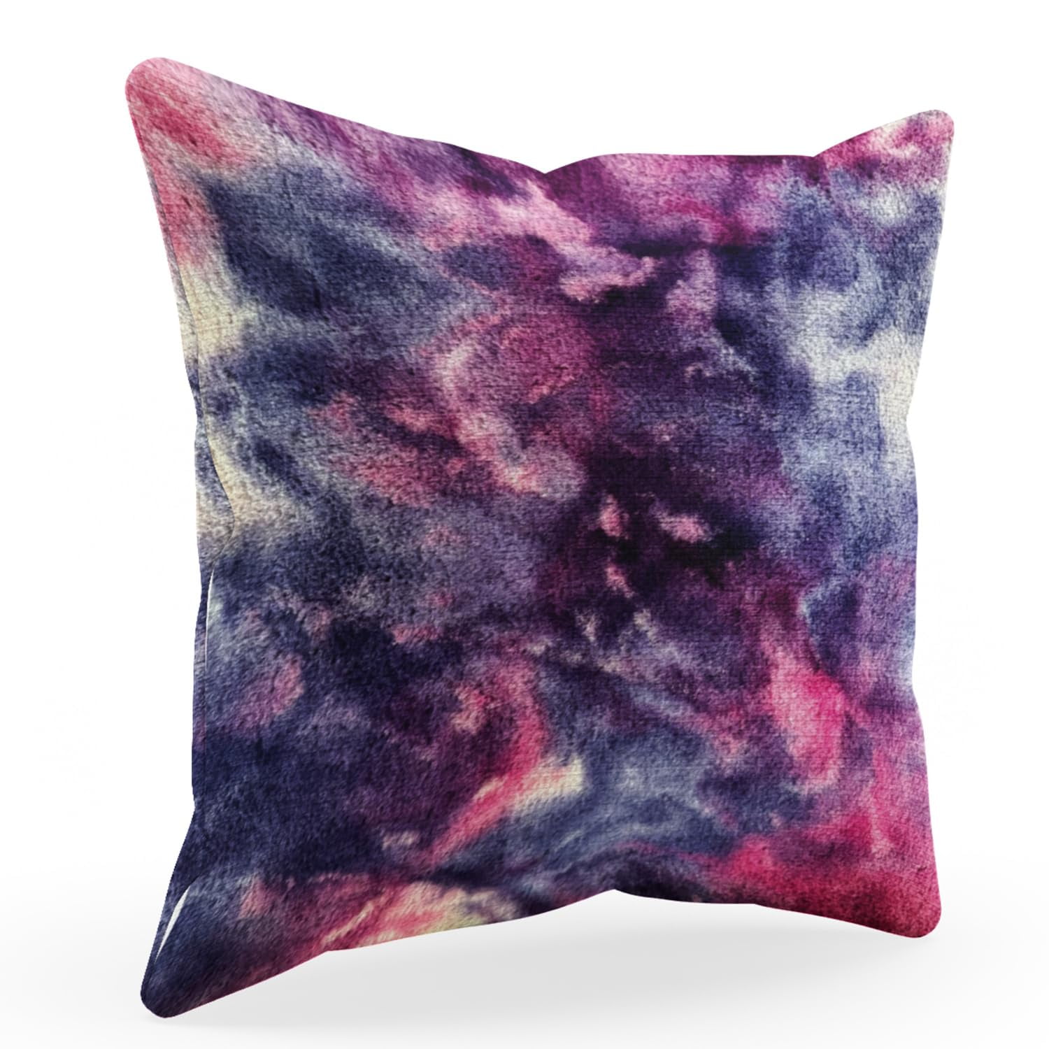 Cojín Plutus Brands Con Piel Sintética De Animales Fúnegros, Rosa Y Morado