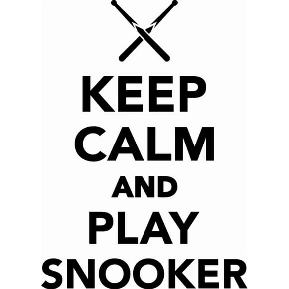 Decomural Keep Calm Play Snooker WS-50404