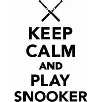 Rienda Libre Graphics - Decomural Keep Calm Play Snooker Ws-50404