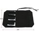 thumbnail image 2 of Funda enrollable para cuchillos HERSENT 4 compartimentos 41 cm de lona para viajar, 2 of 4