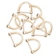 thumbnail image 3 of 10 Piezas D Anillos Llavero Herradura Hebillas Para Mochilas DIY Reemplazo Dorado, 3 of 5