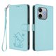 thumbnail image 1 of Funda de Gato tipo Libro para Honor 600 Lite, Verde Claro, 1 of 6