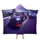 thumbnail image 1 of Coche de Carreras Manta Capa con Capucha Anti-Bolitas, Manta de Lana Ártica Suave, Manta Portátil de Felpa Ligera y Lujosa, Poncho para Siesta en Casa y Oficina, 100*130cm, 1 of 6