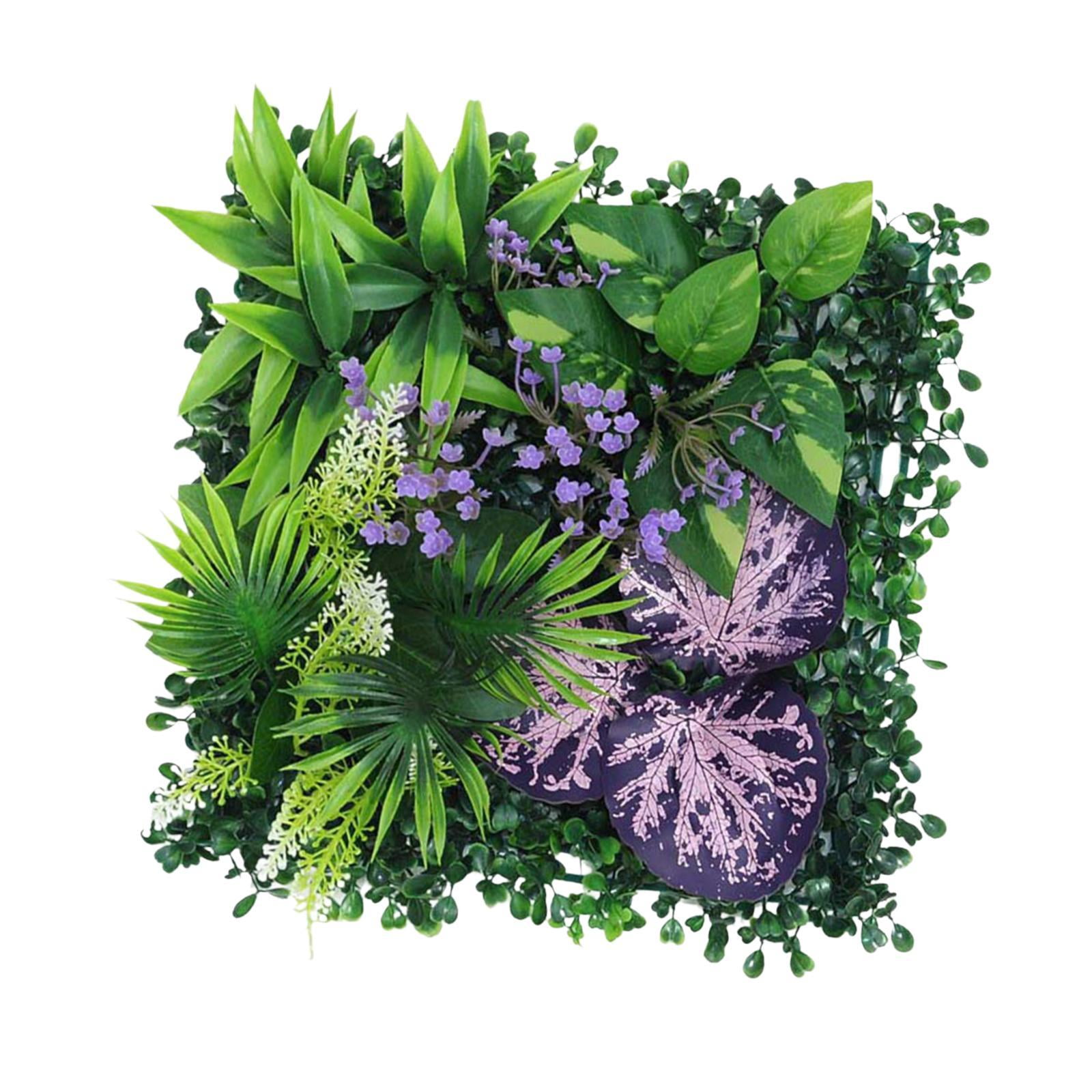 Magideal - Panel De Césped Artificial De 9,8x9,8 Pulgadas, Telón De Fondo De Pared, Decoración De Pared Decorativa Realista Para Fiesta, Boda, Accesorio De Patio Estilo I