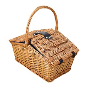 Magideal - Cesta De Mimbre Para Picnic, Cesta De Flores, Cesta De Mano Resistente Para El Campo, Cesta De Almacenamiento, Cesta Tejida A Mano Para Fiestas, Bodas