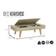 thumbnail image 2 of Mesa De Centro C/almacenamiento 1002 Leaves Nature / Blanco, 2 of 3