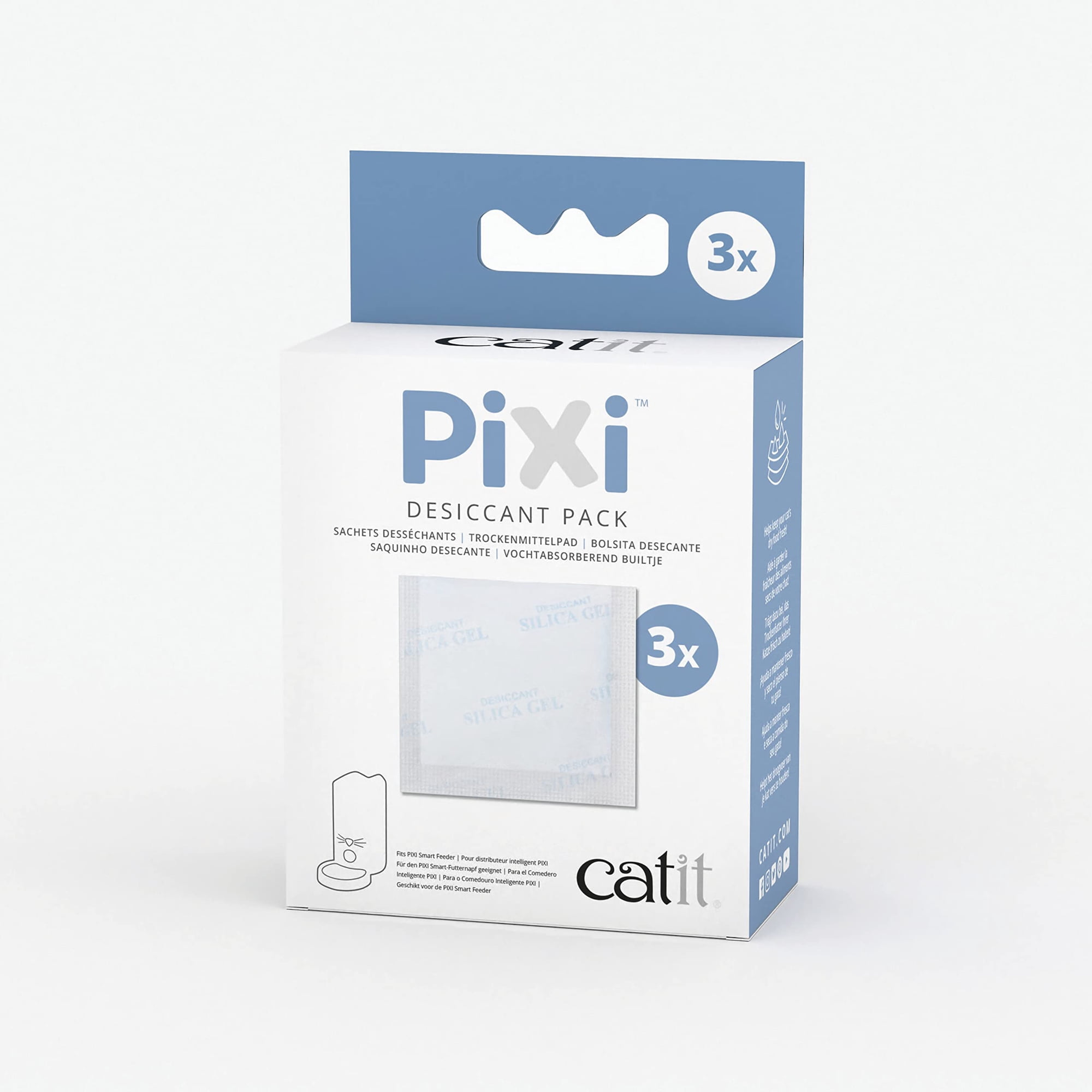 Almohadillas desecantes de repuesto para alimentador inteligente Catit PIXI, paquete de 3