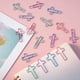 thumbnail image 3 of Clips YALOJE Mini con forma de cruz, 32 unidades, 4 colores, metal, 3 of 7