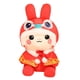 thumbnail image 1 of Bunny Juguetes De Peluche Con Temática De Animales Para El Año Nuevo Chino Navidad Capa Roja 30 Cm, 1 of 5