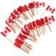 thumbnail image 3 of 100 piezas decorativas bandera palillos fiesta comida decoraciones Canadá, 3 of 3