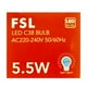 thumbnail image 1 of Pack X3 Ampolleta LED Tipo Vela Empavonada 5W/E14 – Luz Fría FSL, 1 of 3