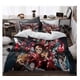 thumbnail image 1 of Juego de ropa de cama de 3 piezas de Anime Demon Slayer, tamaño Queen, Kawaii Cute Manga Tanjirou Nezuko Zenitsu, 1 funda nórdica y 2 fundas de almohada para niños, adolescentes y adultos., 1 of 3