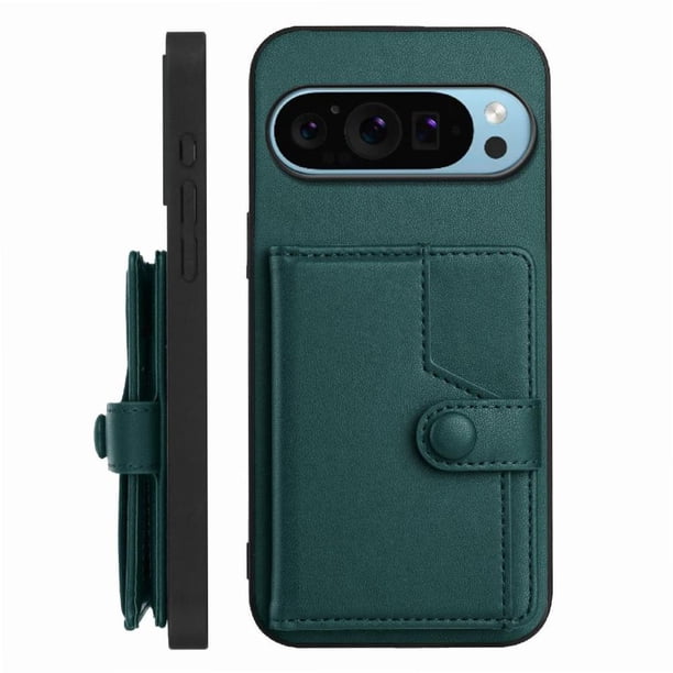 FOXDOCK Funda para Google PIXEL 9 con Bloqueo RFID - Diseño Elegante con Cierre de Botón