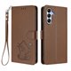 thumbnail image 1 of Funda Volteable tipo Billetera con Correa para Samsung Galaxy A25 5G, Marrón, 1 of 6