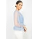 thumbnail image 4 of Top Peplum de Crochet de Malla Transparente, 4 of 5