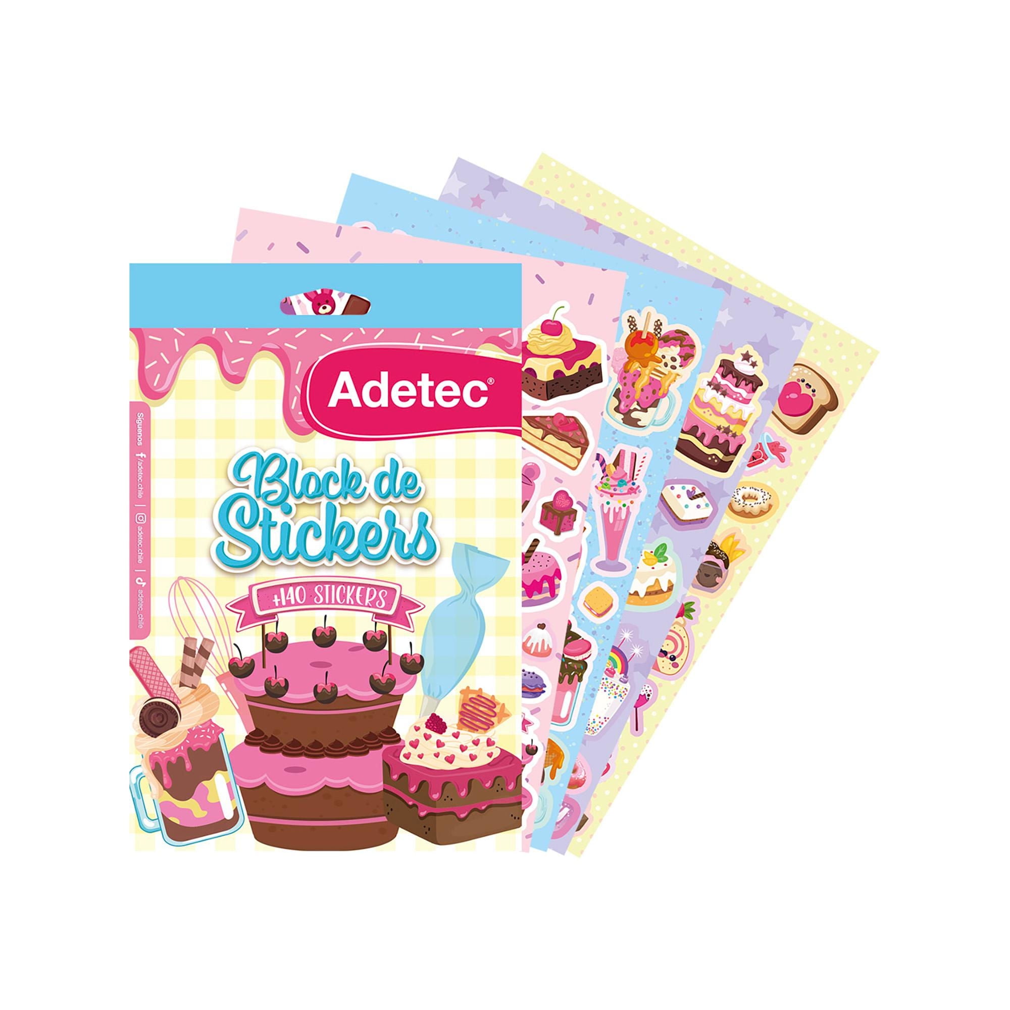 Block Stikcers Dulces Ilustraciones, Producto Surtido 1 Un Adetec