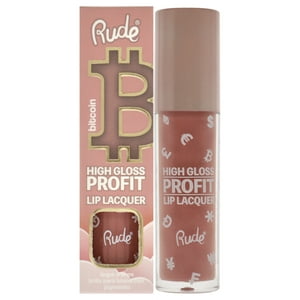 Rude Cosmetics - Laca De Labios De Alto Brillo - Bitcoin De Para Mujeres - Brillo De Labios