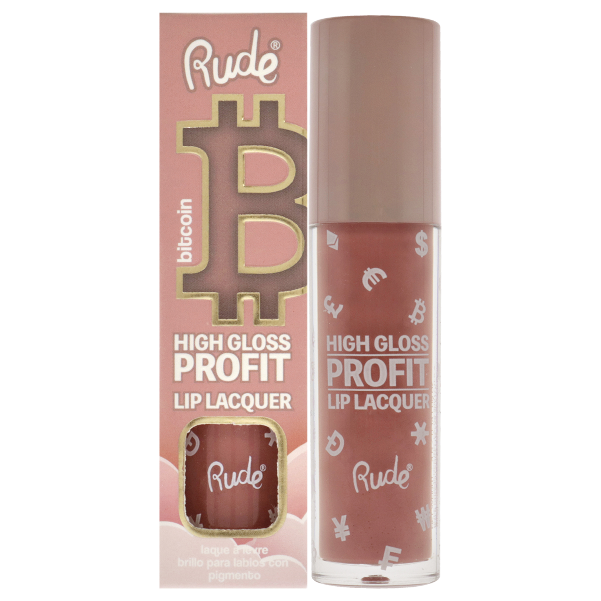 Rude Cosmetics - Laca De Labios De Alto Brillo - Bitcoin De Para Es - Brillo De Labios