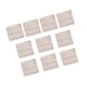 thumbnail image 2 of 10 Bolsas De Microfibra Para Joyería, Bolsas De Regalo Para Joyería, Para Navidad, Boda, Color Beige, 6,2 Cm X 6,2 Cm, 2 of 5