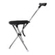 thumbnail image 4 of Bastón Con Asiento Bastones De Trekking Plegables Silla De Bastón Para Escalar Cola Adultos Blanco, 4 of 5